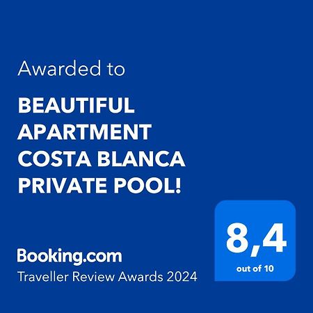Beautiful Apartment Costa Blanca Private Pool! Oliva Esterno foto